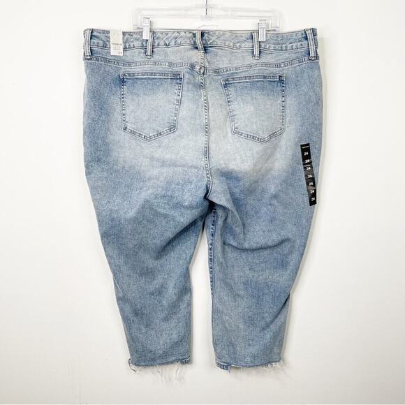 NWT TORRID Crop Skinny Vintage Stretch Mid-Rise Blue Denim Jeans Sz. 24 - Picture 5 of 5